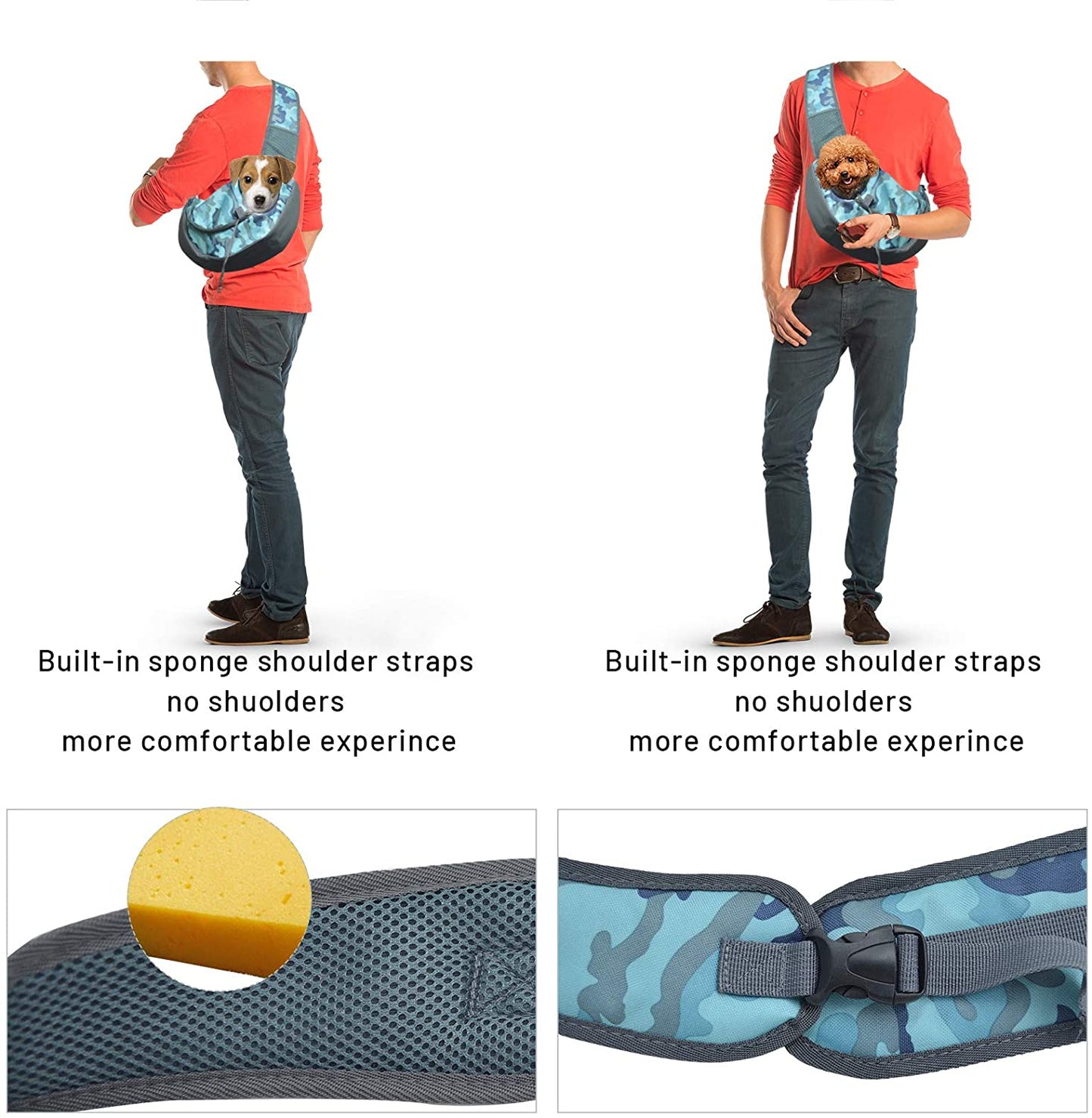 Dog Carrier Bag Breathable Mesh Pet Backbag Outdoor Travel Handbag